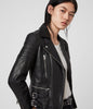 Image of HALLEY LEATHER BIKER JACKET