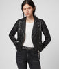Image of HALLEY LEATHER BIKER JACKET