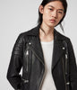 Image of HALLEY LEATHER BIKER JACKET