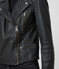 Image of CARGO LEATHER BIKER JACKET For Womens