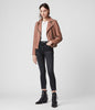 Image of DALBY LEATHER BIKER JACKET