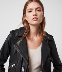 BALFERN Womens LEATHER BIKER JACKET