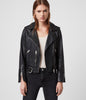 Image of BALFERN Womens LEATHER BIKER JACKET