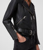 Image of BALFERN Womens LEATHER BIKER JACKET
