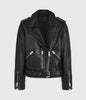 Image of BALFERN Womens LEATHER BIKER JACKET