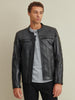 Image of Kyle Leather Rider Jacket