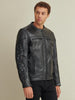 Image of Kyle Leather Rider Jacket