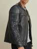 Image of Kyle Leather Rider Jacket
