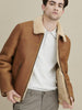 Image of Kevin Sherpa Shearling Zip Front Jacket