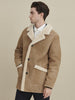 Image of Real Shearling Three Button Marlboro Coat