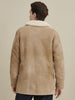 Image of Real Shearling Three Button Marlboro Coat