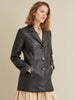 Image of Charlotte Thinsulate Leather Car Coat