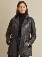 Maeve Thinsulate Leather Car Coat