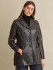 Image of Maeve Thinsulate Leather Car Coat