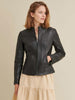 Image of Julia Leather Scuba Jacket