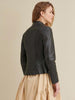 Image of Julia Leather Scuba Jacket