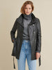 Image of Victoria Belted Womens Leather Jacket