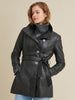 Image of Victoria Belted Womens Leather Jacket