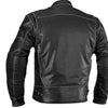 Image of Black Biker Leather Motorcycle jacket For Men